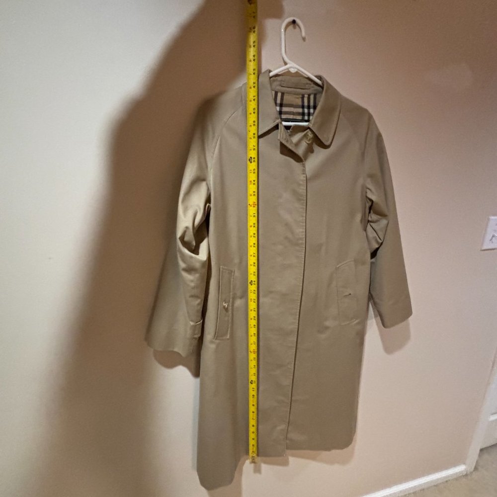 Vintage Burberry Trench Coat British Made in England - 10 Long, Beige Tan - Picture 2 of 16